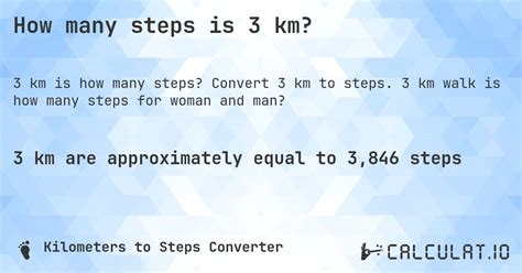 How Many Steps Is 3 Km