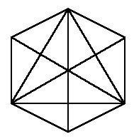 how many triangles are there in hexagon