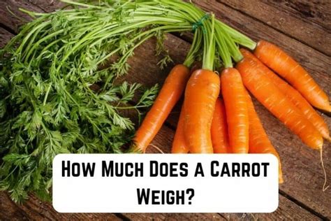How Much Does A Carrot Weigh