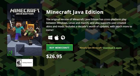 how much does minecraft cost java