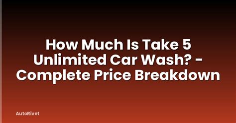 How Much Is Take 5 Oil Change