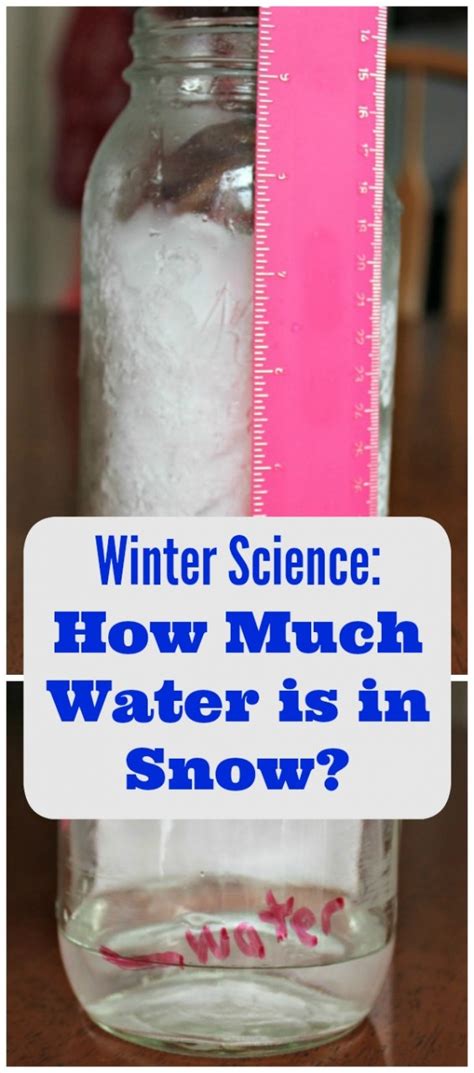 How Much Water Is In Snow Science Experiments Snow Science Experiment - Snow Science Experiment