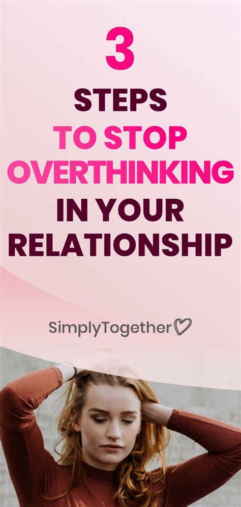 how not to overthink a relationship