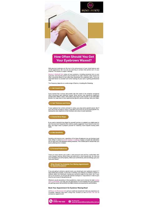 how often should you get eyebrows waxed