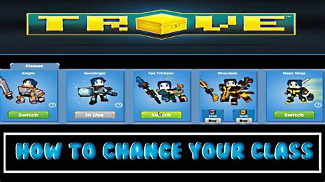 How Ot Change Class Trove