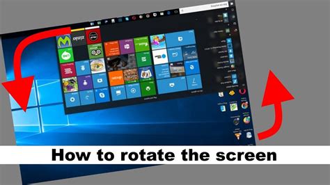 how rotate the desktop screen