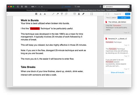 how search word in pdf