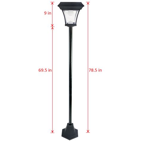 how tall are light posts