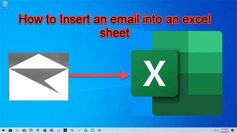 how to Insert or embed an Outlook mail in Excel - YouTube