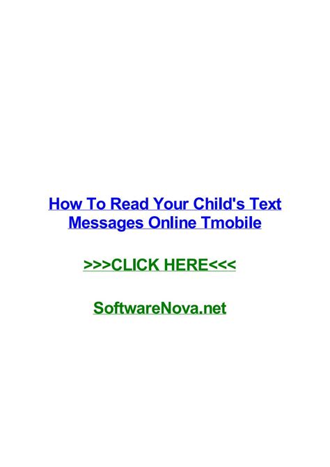 how to access your childs text messages account