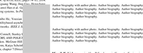 how to add author biography in latex