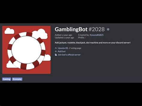 how to add casino bot in discord