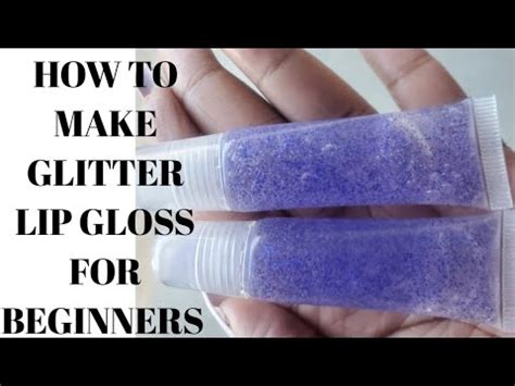 how to add glitter to lip gloss