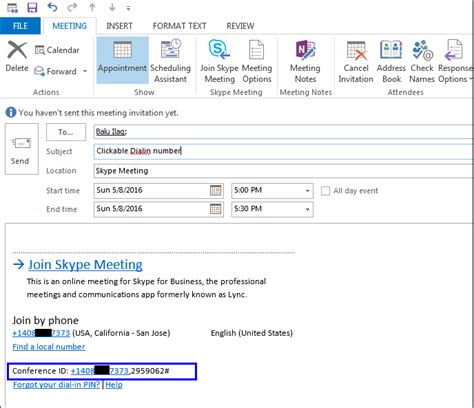 how to add skype to existing outlook meeting invite