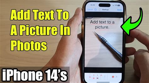 how to add text to photos iphone