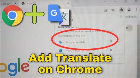 how to add translate to chrome