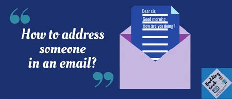 how to address someone in email