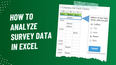 how to analyze survey data in excel