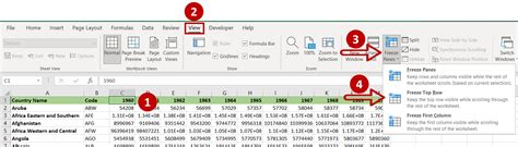 how to anchor a column in excel