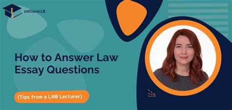 how to answer essay questions in law