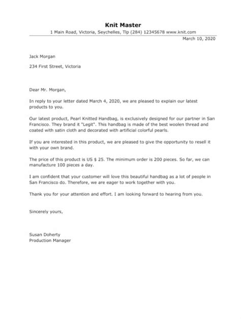 how to answer explanation letter