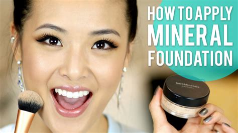 how to apply bare minerals