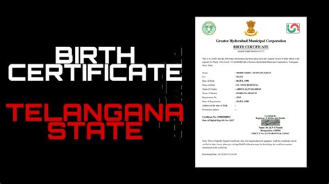 how to apply date of birth certificate in telangana online