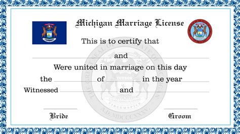 how to apply for a marriage license in michigan