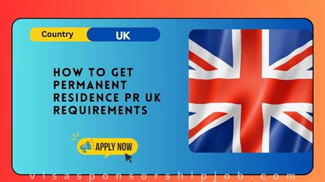how to apply pr in uk