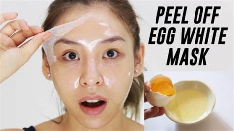 how to apply white egg on face