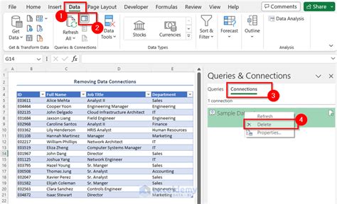 how to set the data connection