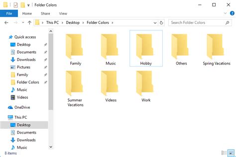 how to arrange folders in windows