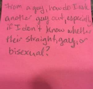 how to ask a guy if hes bisexual