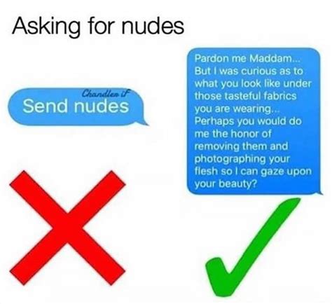 How To Ask For A Nude