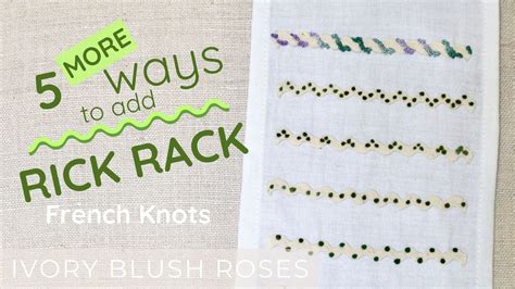 how to attach rick rack