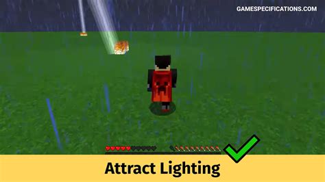 how to attract lightning in minecraft