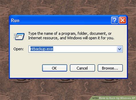 how to backup in windows xp