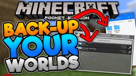 how to backup minecraft pe