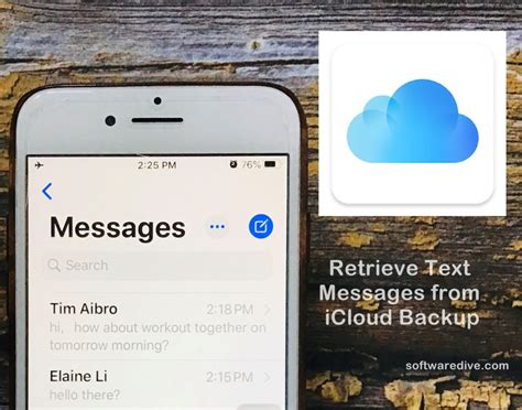 how to backup your text messages on icloud