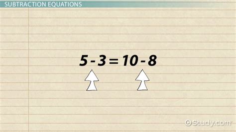 How To Balance Subtraction Equations Lesson Study Com Parts Of A Subtraction Equation - Parts Of A Subtraction Equation