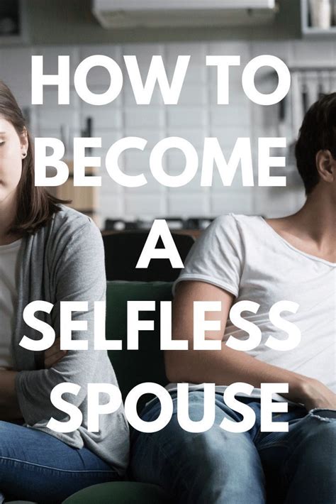 how to be selfless in a relationship