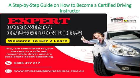 how to become a certified driver instructor