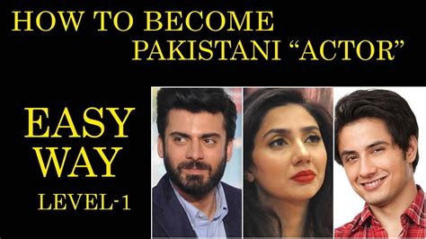 how to become an actor in pakistan
