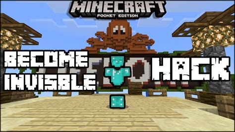 how to become invisible in minecraft pe