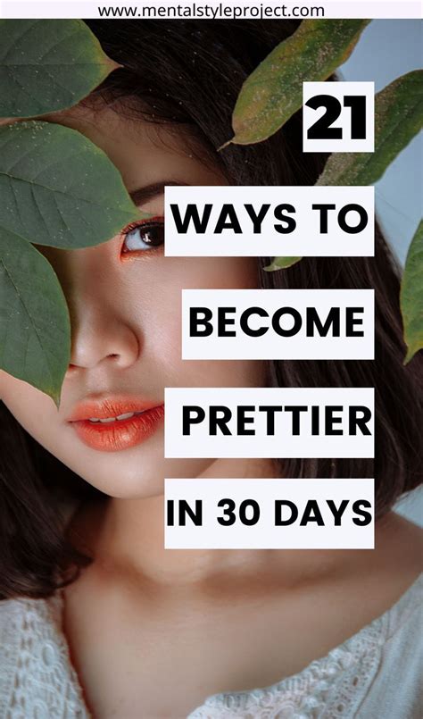 how to become pretty in a week