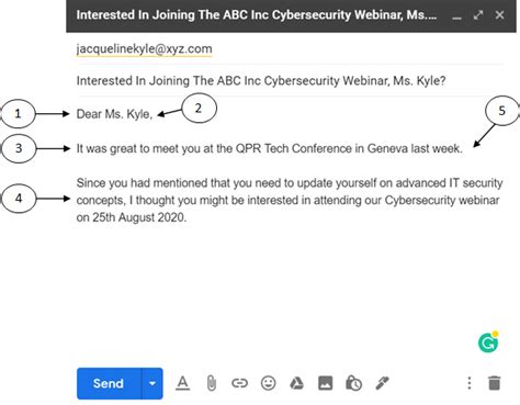 how to begin a mail in english