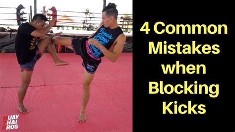 how to block a muay thai kick back