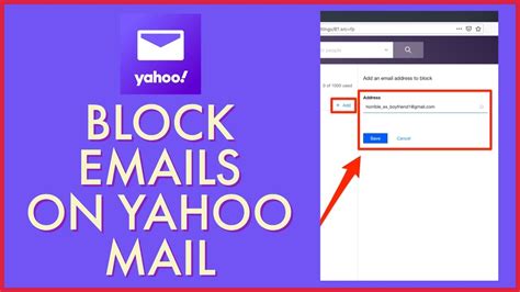 how to block emails in yahoo