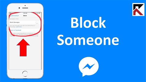how to block someone in messenger