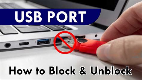 how to block the usb port